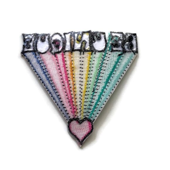 Be Unique Colorful Embroidered Patch - Picture 3 of 3